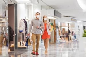 Shopping Mall Security Guards Take On Important Tasks During Covid